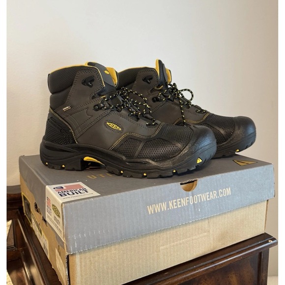 Keen Other - Size 13D KEEN Logandale WP Mens Black Steel Toe Waterproof Work Boots